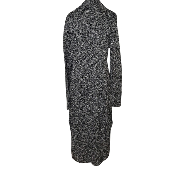 & Other Stories Black and Gray Long Sleeve Side Slit Midi Dress SZ L NWOT - Picture 5 of 6